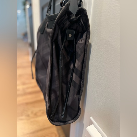 Burberry Tote Bag - Black Nylon and Leather - Picture 4 of 5